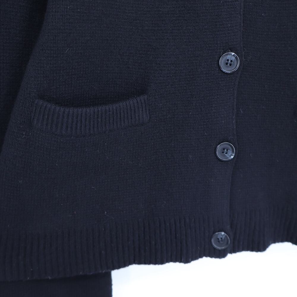 Jenni Kayne Cooper Cardigan Black Wool Cashmere Wide Long Sleeve Women's M - Picture 5 of 14
